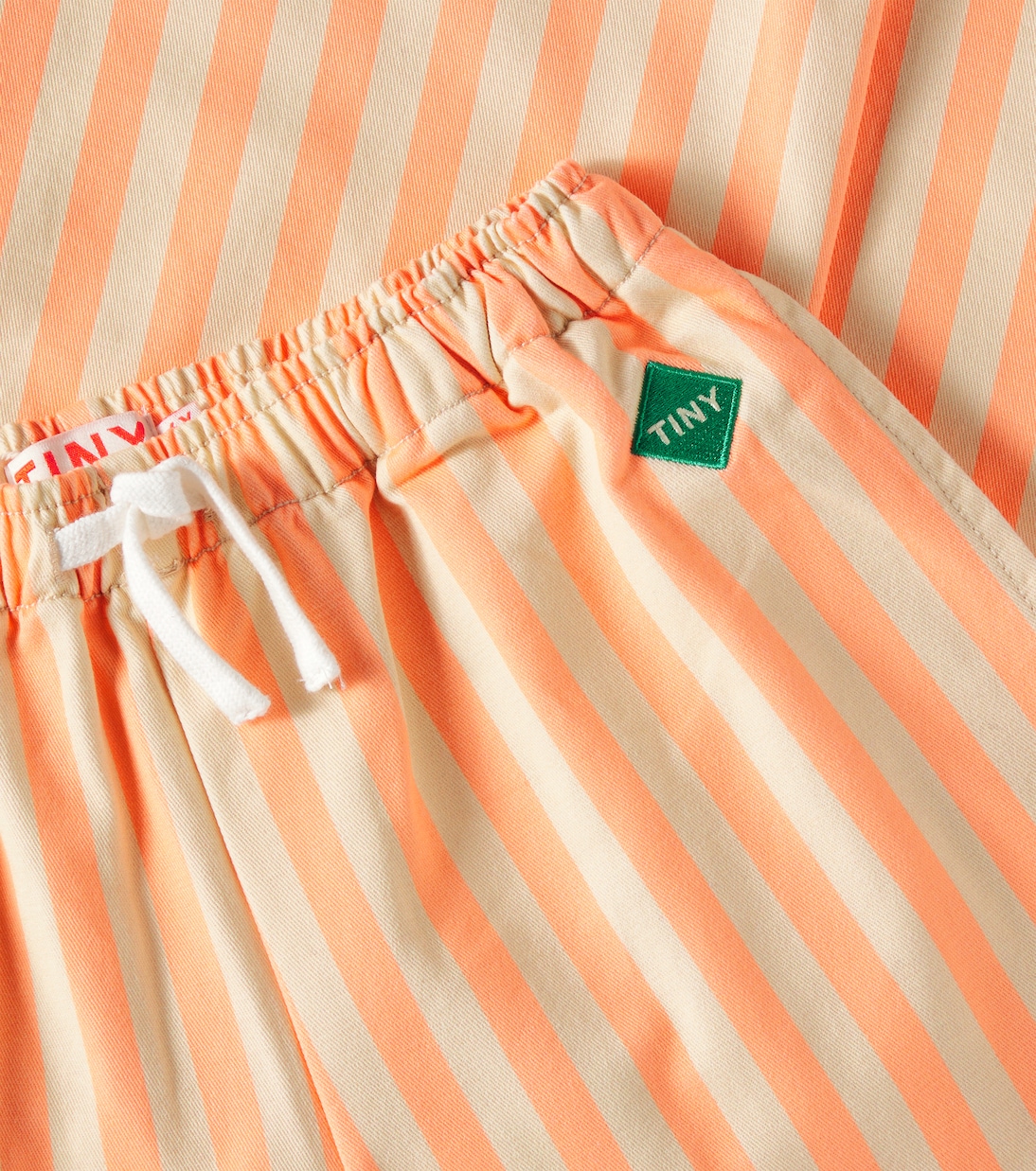 Pantaloni regular in cotone a righe | Tinycottons