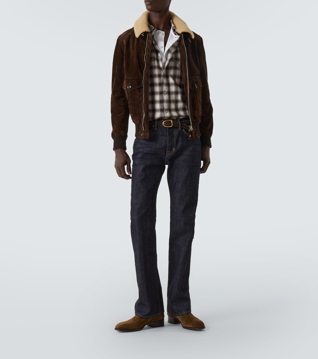 Jean bootcut à taille mi-haute | Tom Ford