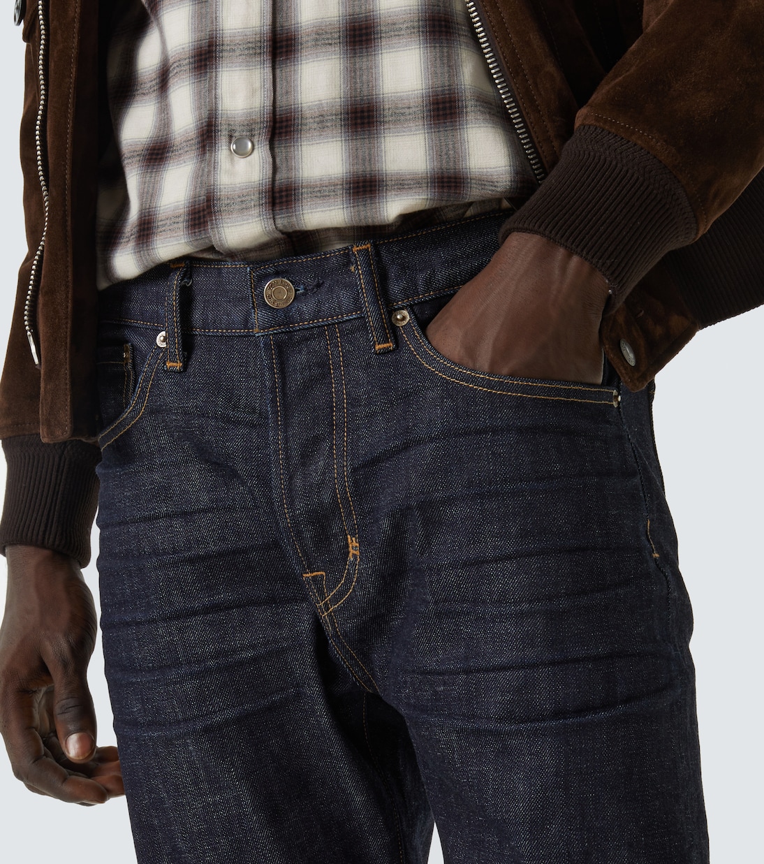 Jean bootcut à taille mi-haute | Tom Ford