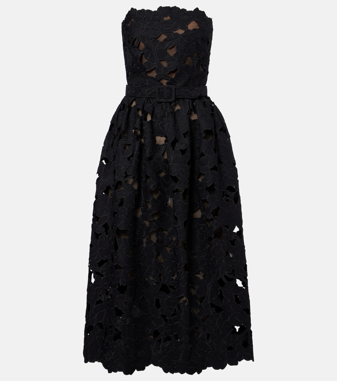 Abito bustier in pizzo | Oscar de la Renta