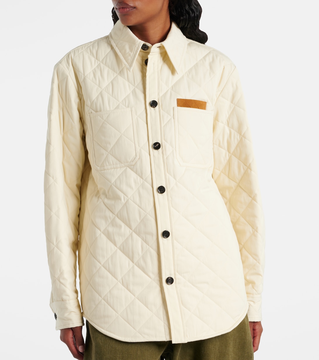 Sobrecamisa acolchada en mezcla de algodón | Bottega Veneta