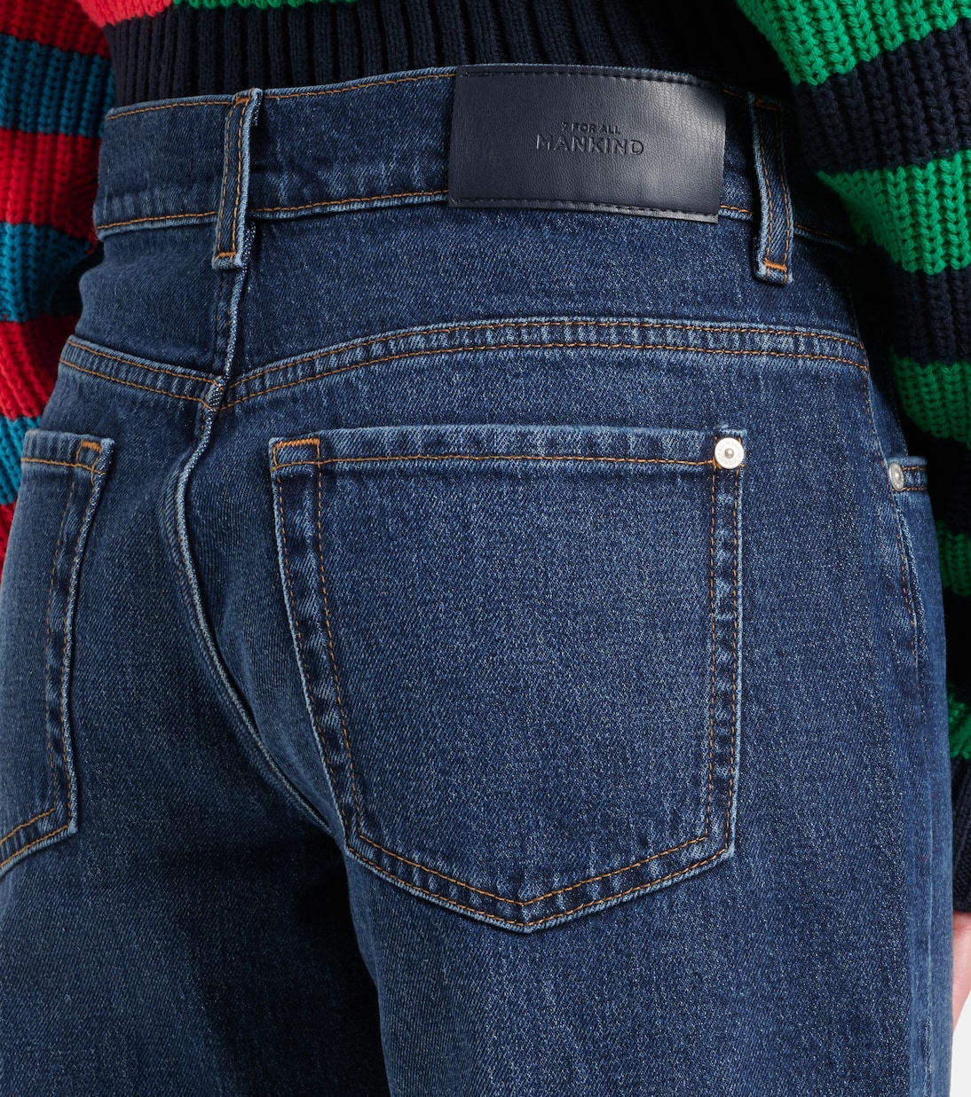 Tess high-rise straight jeans | 7 For All Mankind