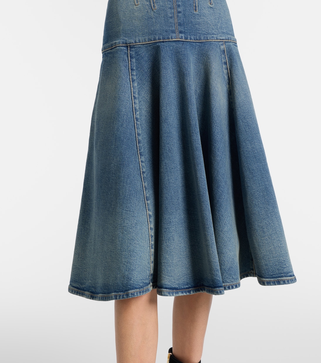 Denim midi dress | McQueen