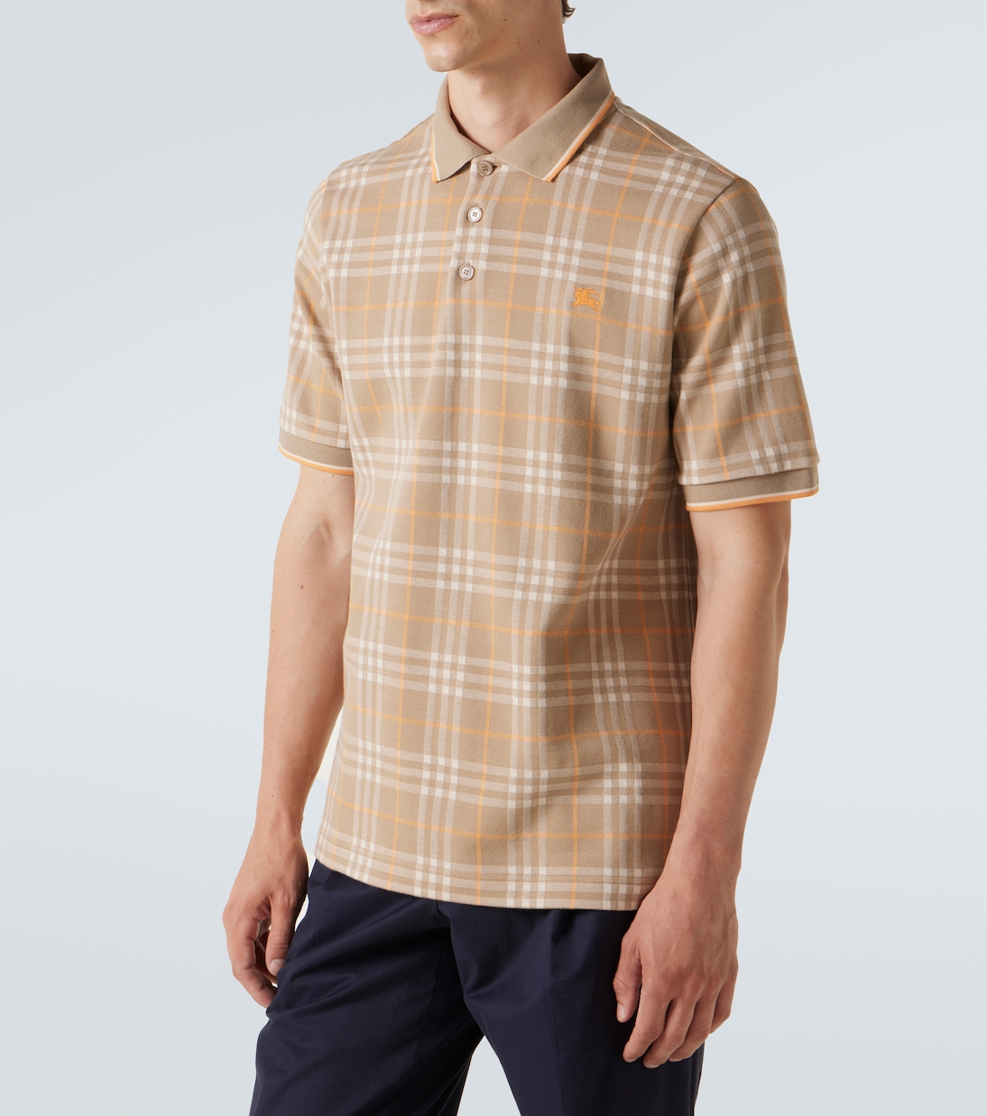 Polo en coton à carreaux | Burberry