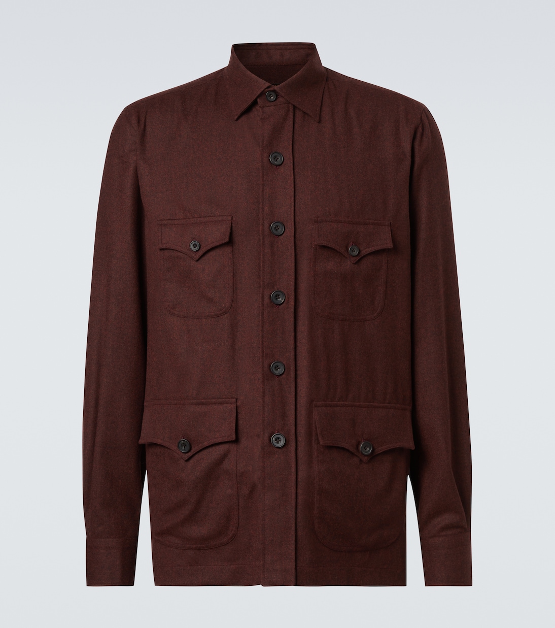 Feldjacke aus Schurwollflanell | Rubinacci