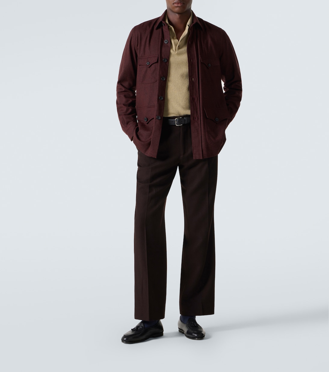Feldjacke aus Schurwollflanell | Rubinacci