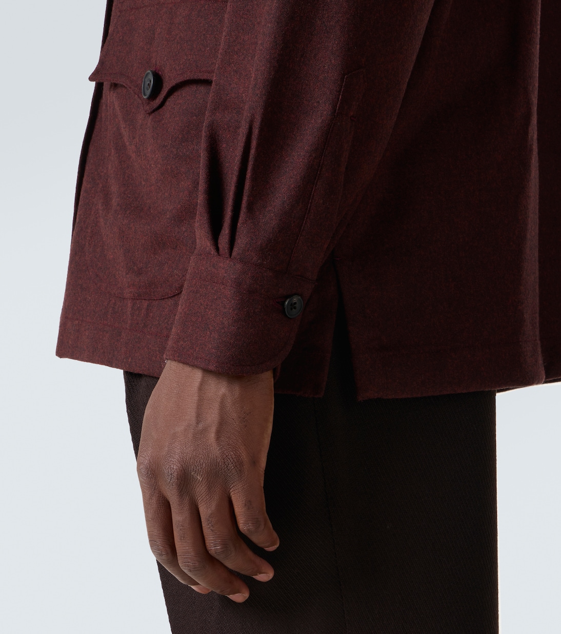 Feldjacke aus Schurwollflanell | Rubinacci