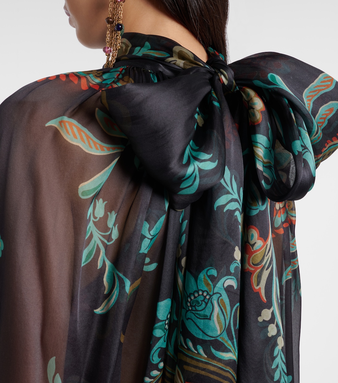 Blusa de chifón de seda floral | Etro