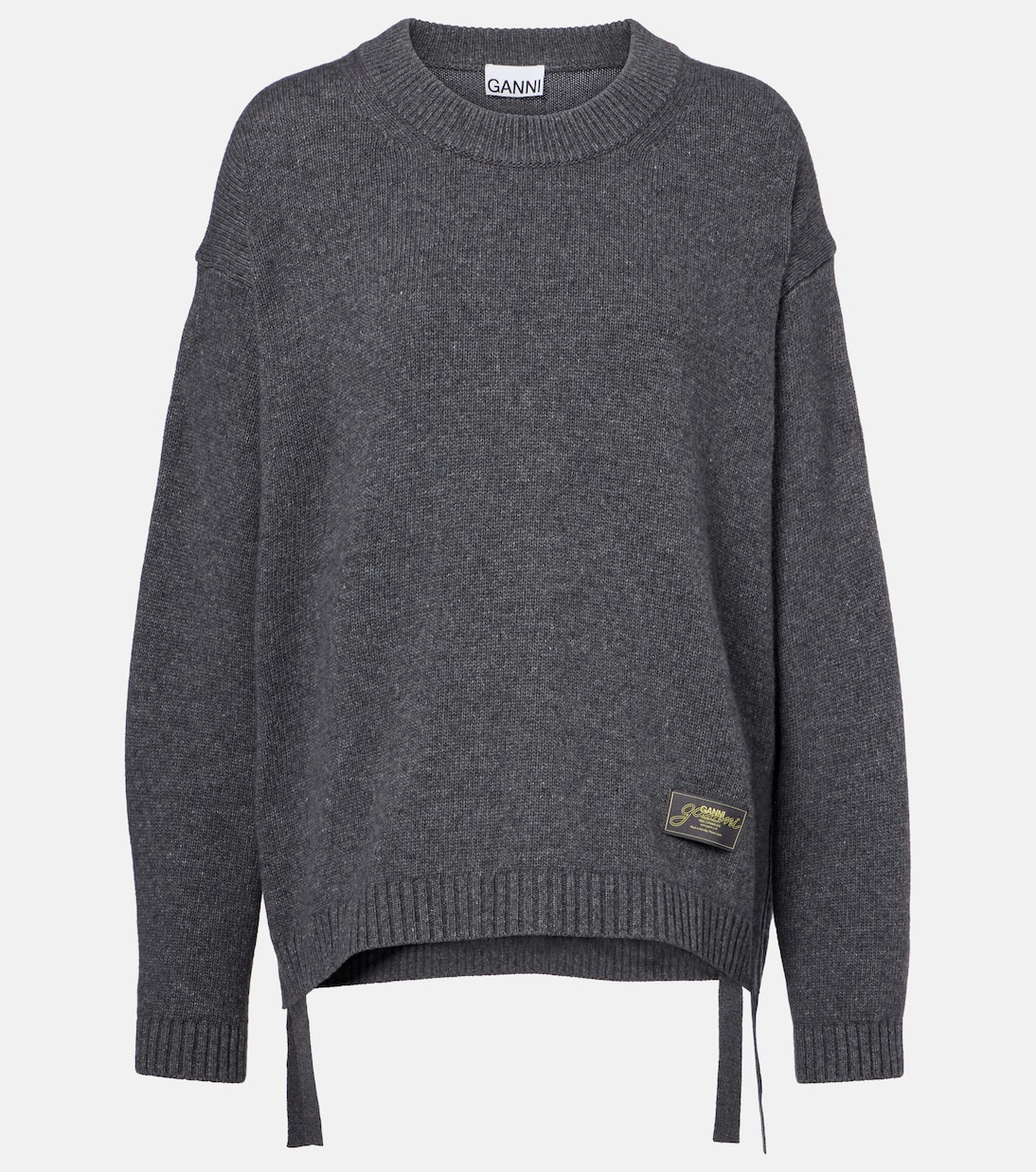 Pullover in misto lana con logo | Ganni