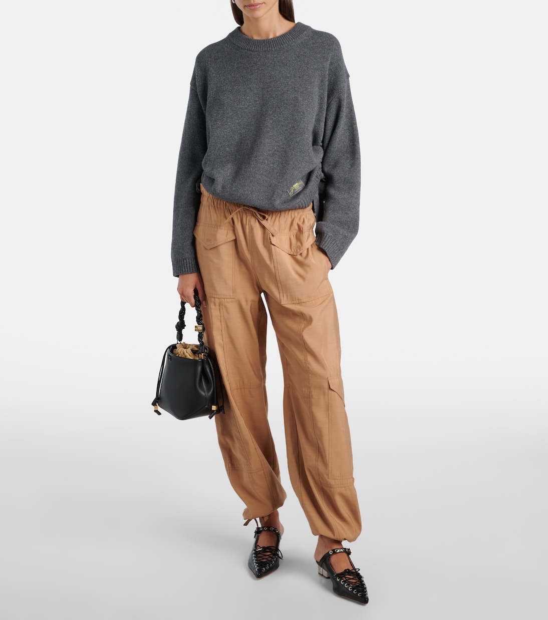 Pullover in misto lana con logo | Ganni