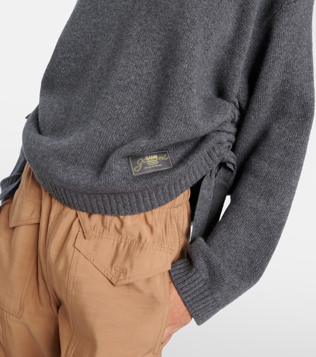 Pullover in misto lana con logo | Ganni
