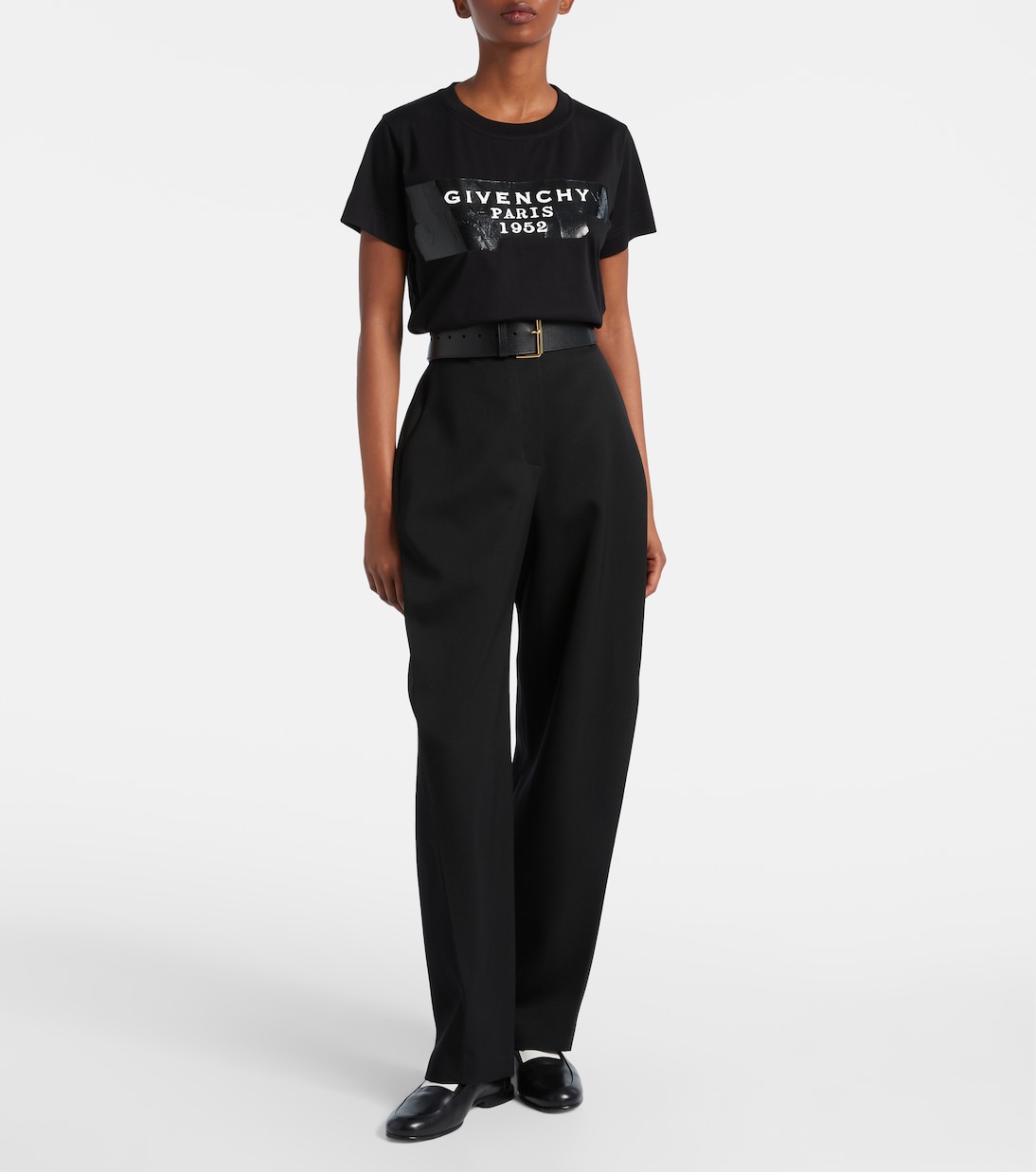 Distressed printed cotton jersey T-shirt | Givenchy