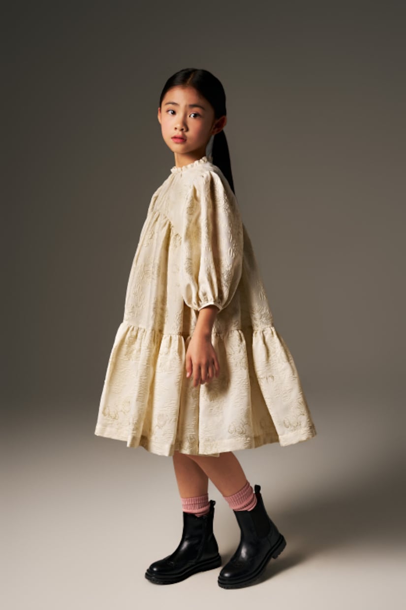 Vestido Flavia a capas adornado | C'era Una Volta