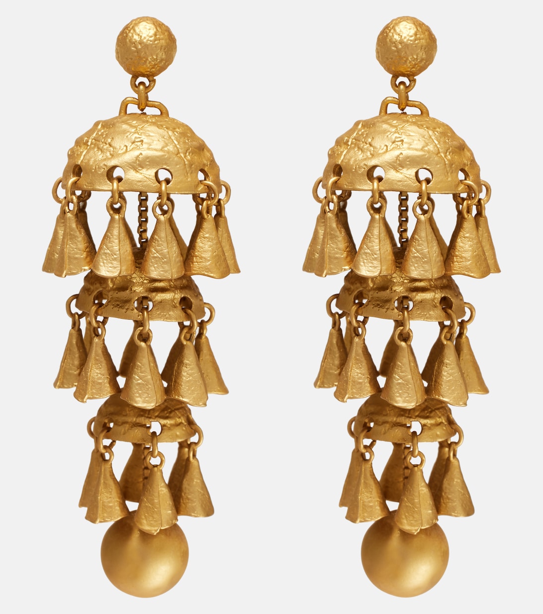 Whimsy Chandeliers 14kt gold-plated drop earrings | Zimmermann