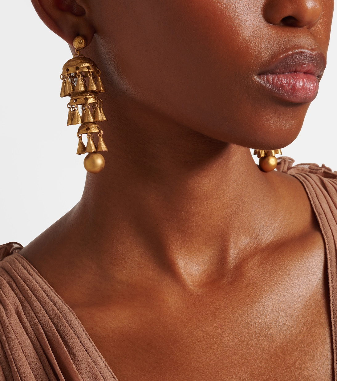 Whimsy Chandeliers 14kt gold-plated drop earrings | Zimmermann