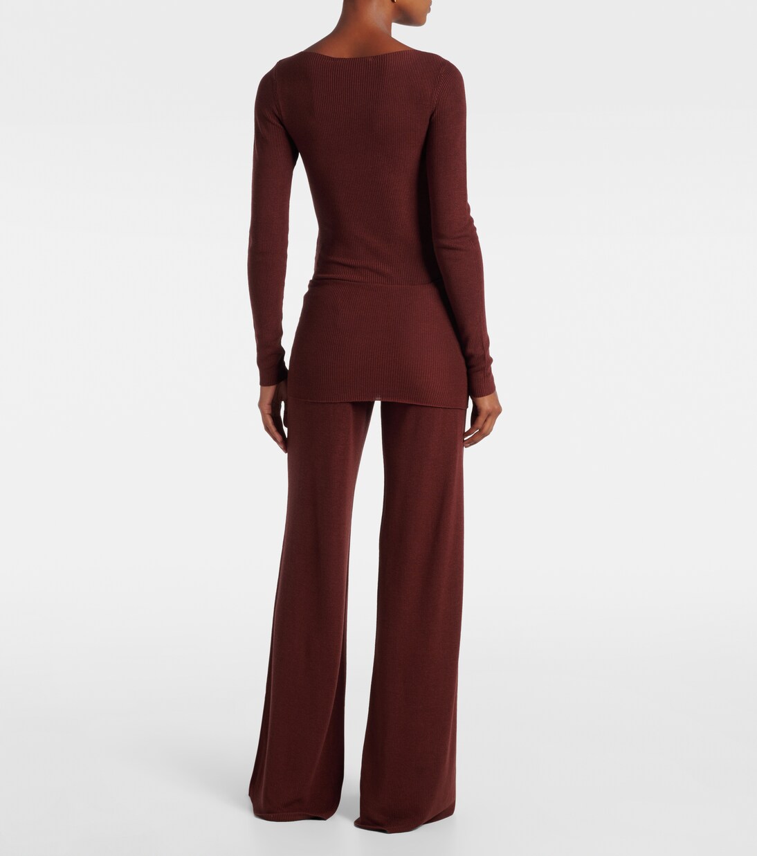 Pantalon ample en soie mélangée  | Aya Muse