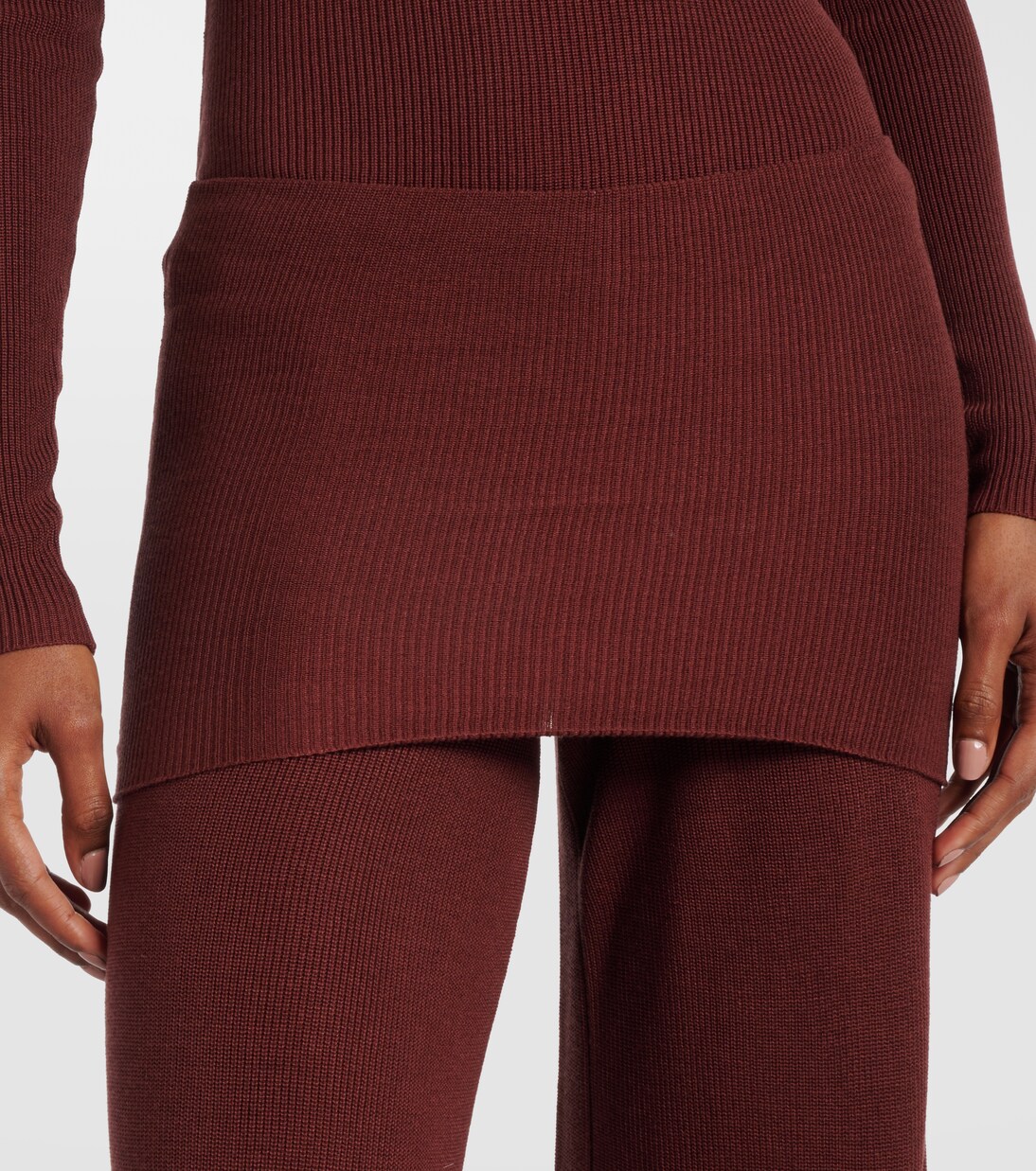 Pantalon ample en soie mélangée  | Aya Muse