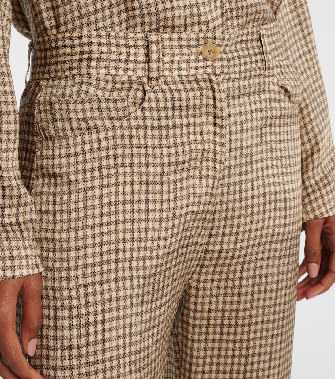 Pantalon ample Poltana à carreaux | Acne Studios