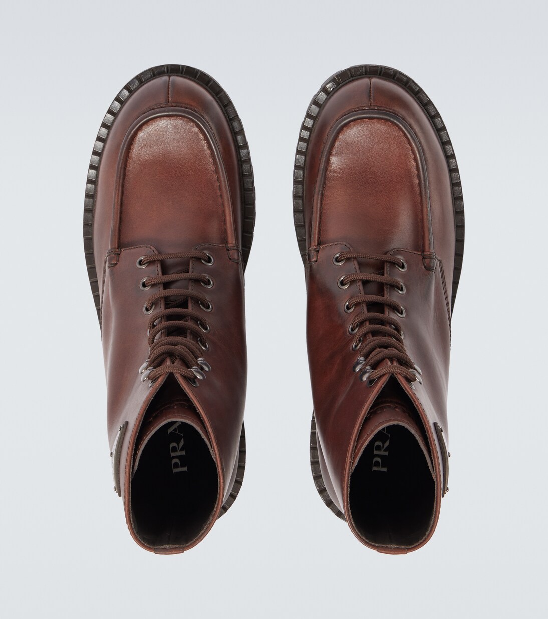 Leather ankle boots | Prada