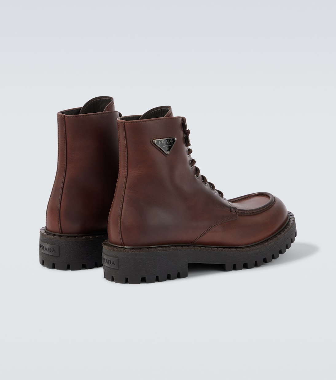 Leather ankle boots | Prada