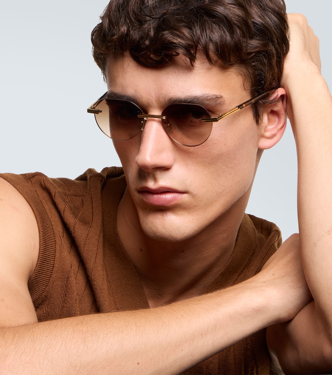 Lunettes de soleil Glasant rondes  | Bottega Veneta