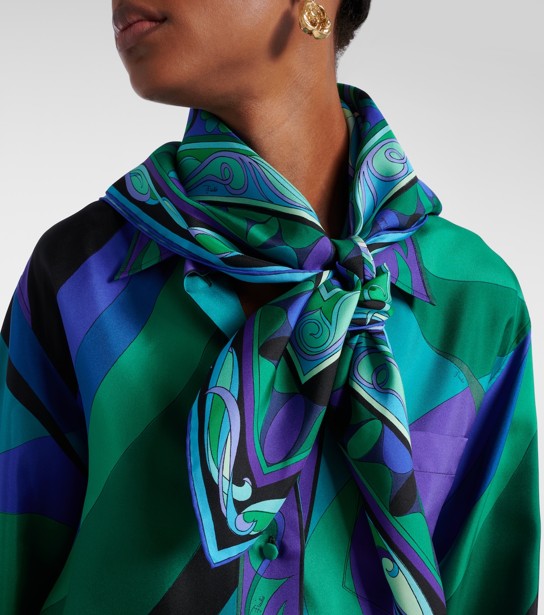 Foulard imprimé en soie | Pucci