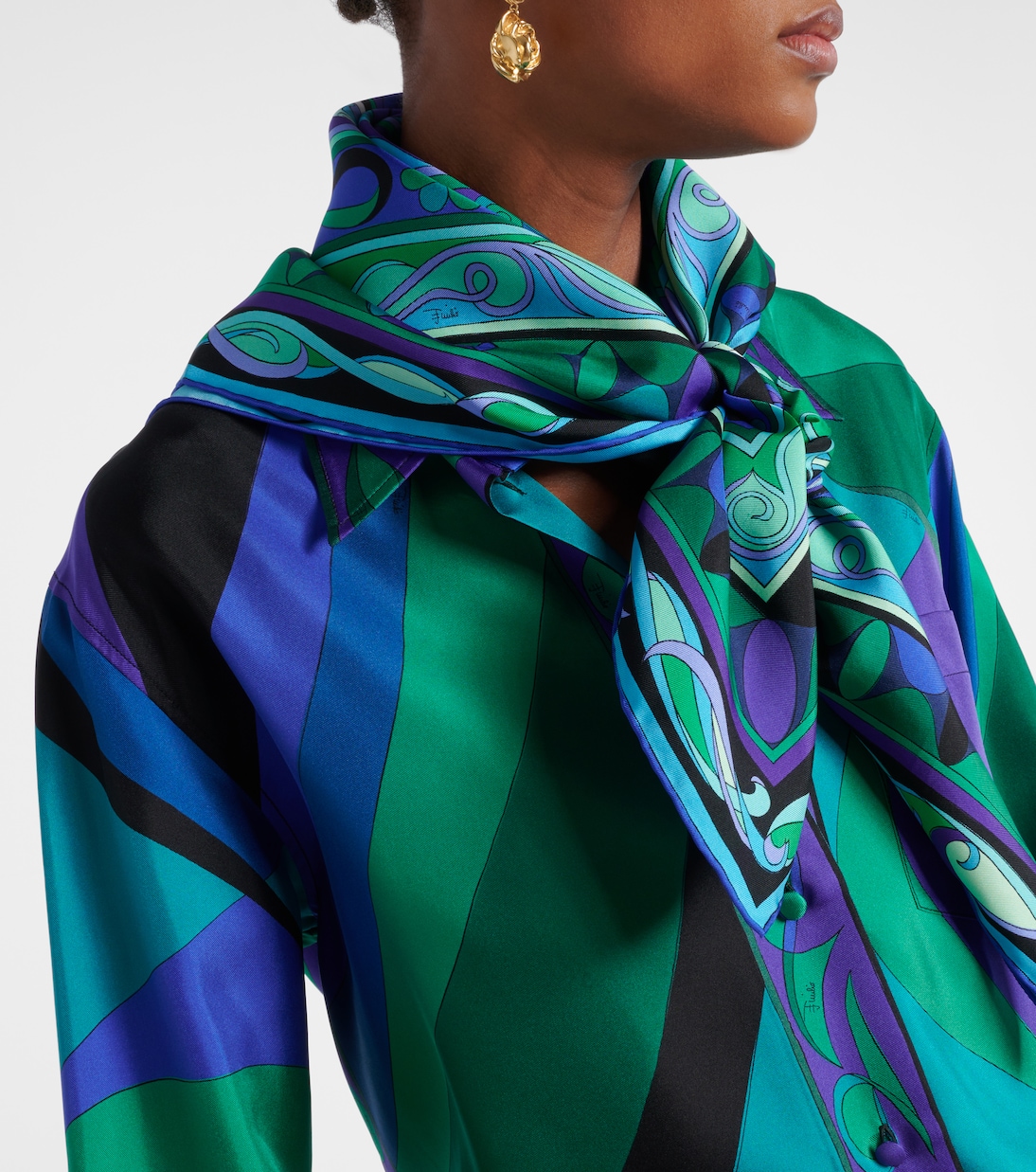 Foulard imprimé en soie | Pucci