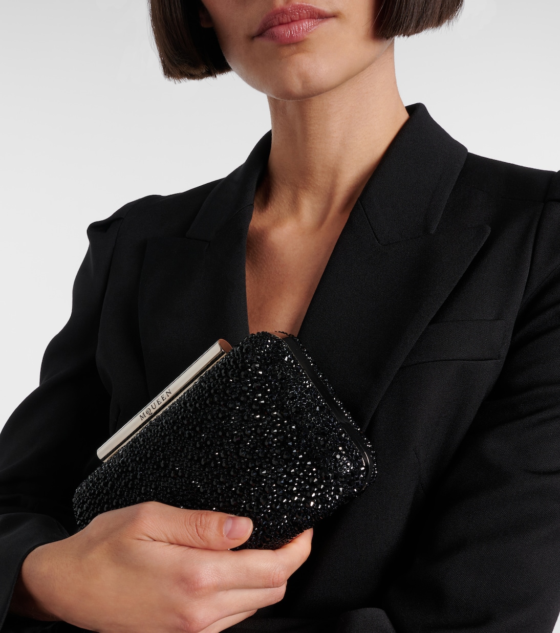 T-Bar Small embellished clutch | McQueen