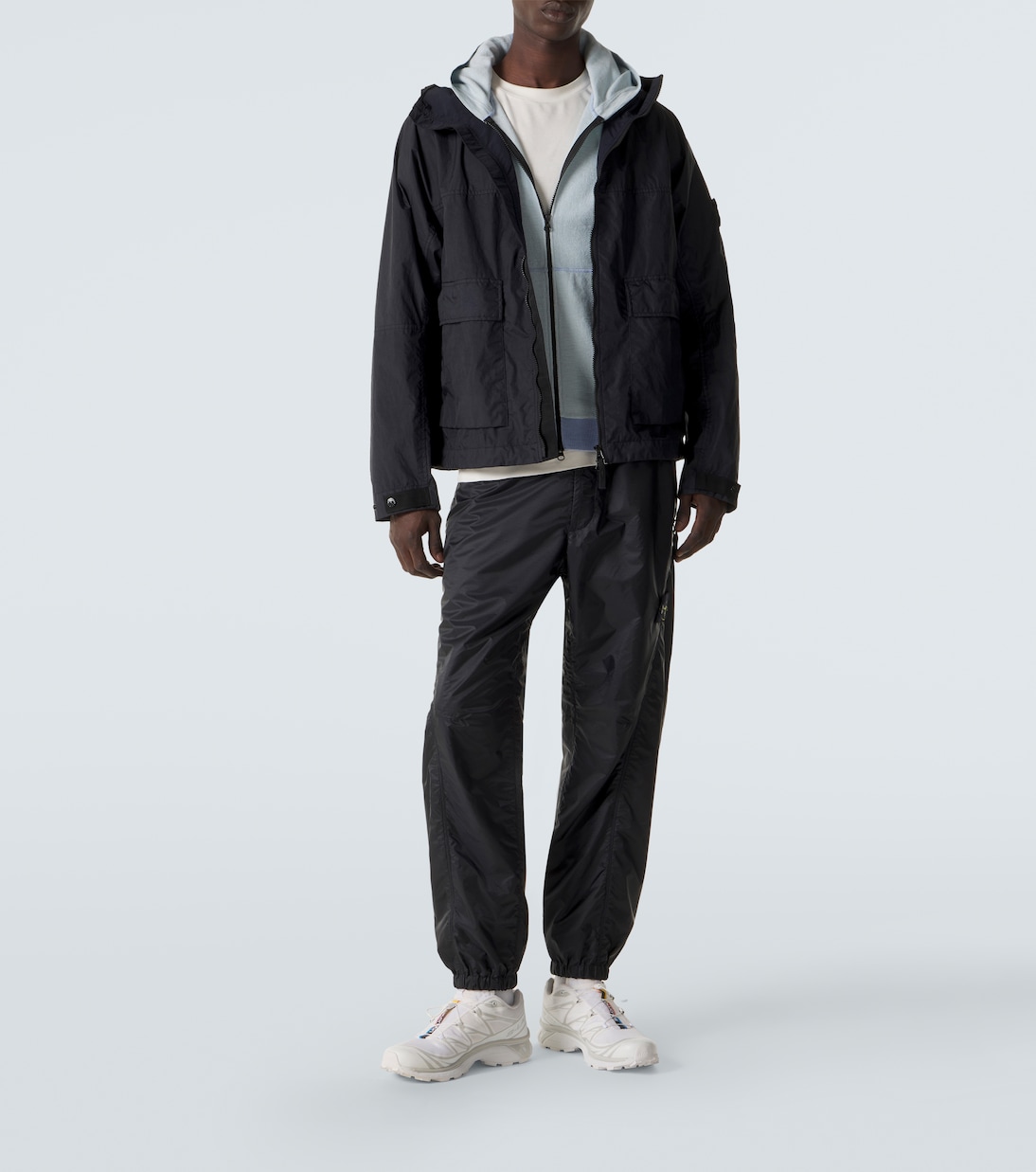 Compass cotton-blend hoodie | Stone Island