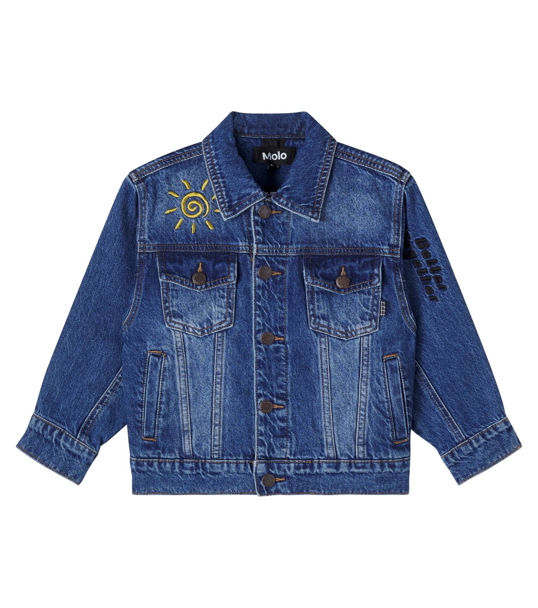 Honore patch-appliqué denim jacket | Molo