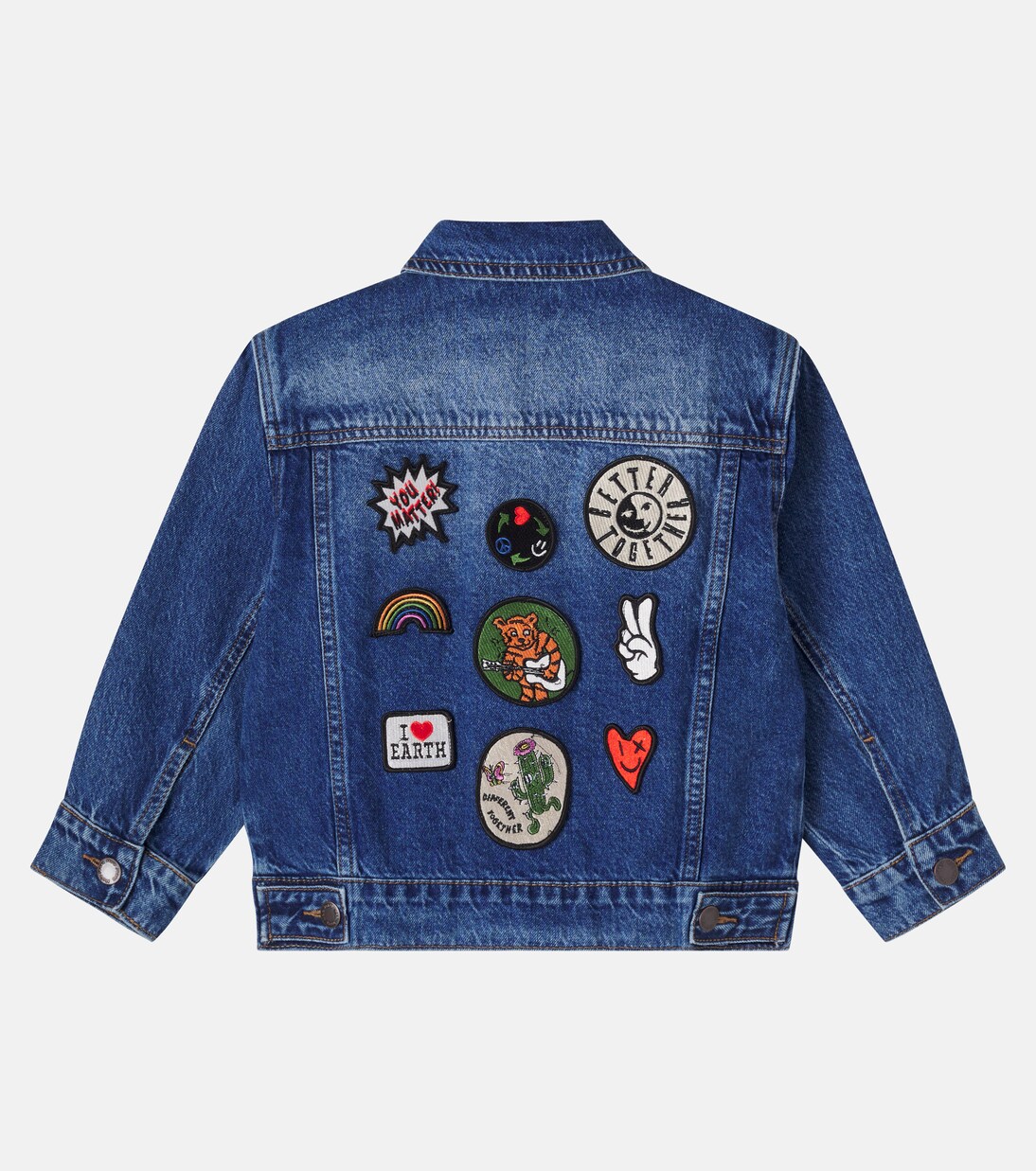 Honore patch-appliqué denim jacket | Molo