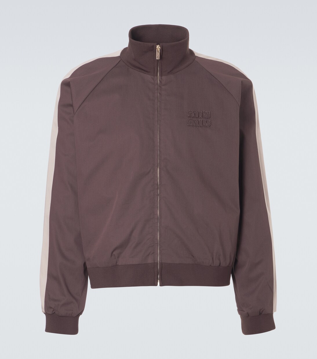 Cotton twill bomber jacket | Miu Miu