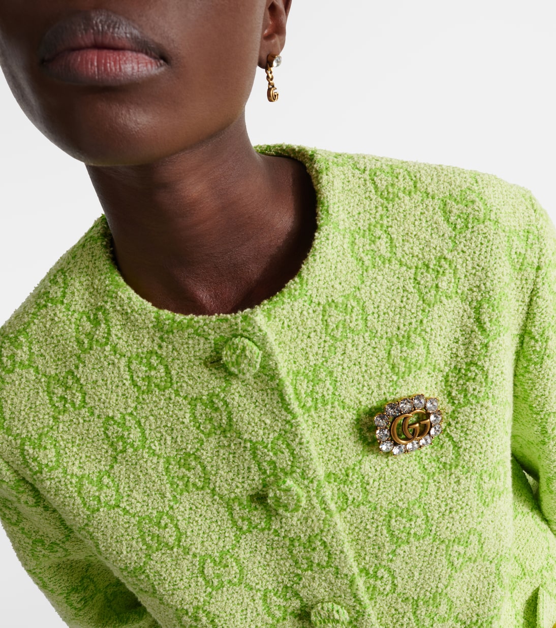 Fermaglio GUCCI con Cristalli e Doppia G, Accessorio Giovane e Glamour