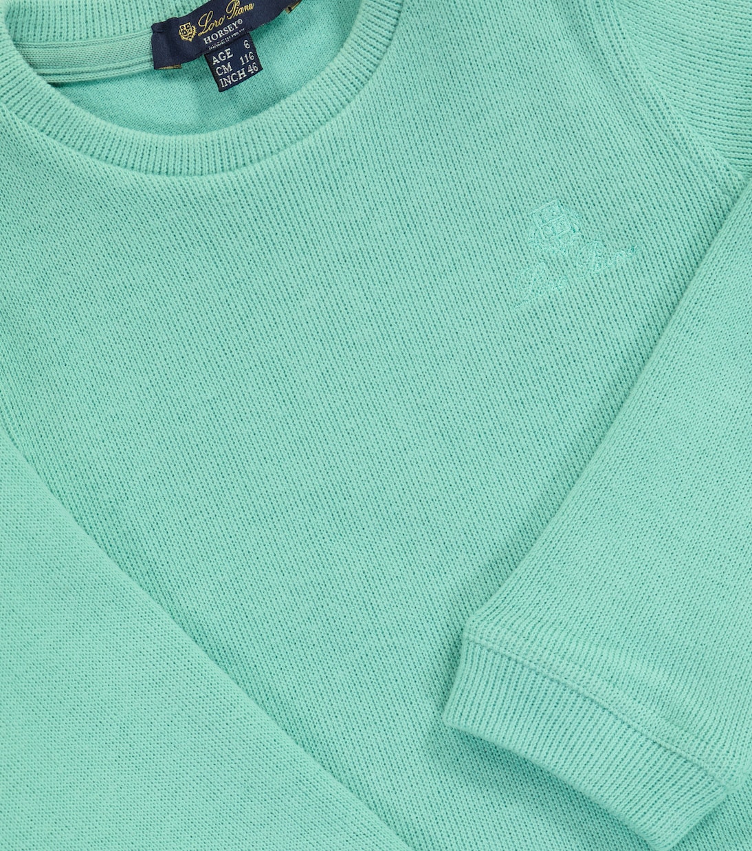 Horsey cotton sweater | Loro Piana Kids