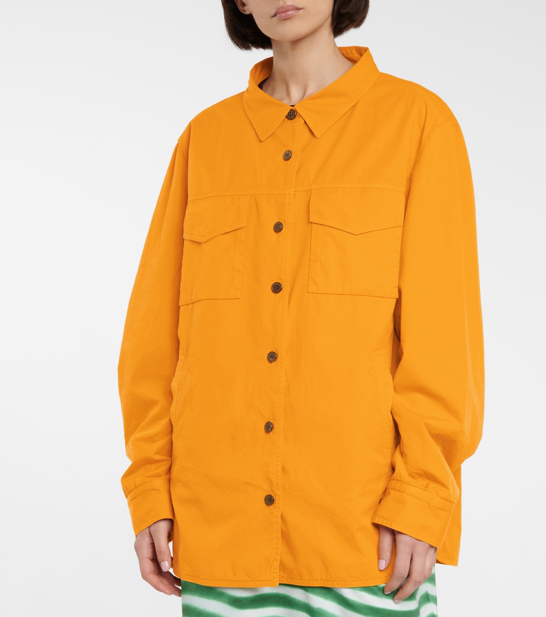 Cotton shirt jacket | Dries Van Noten