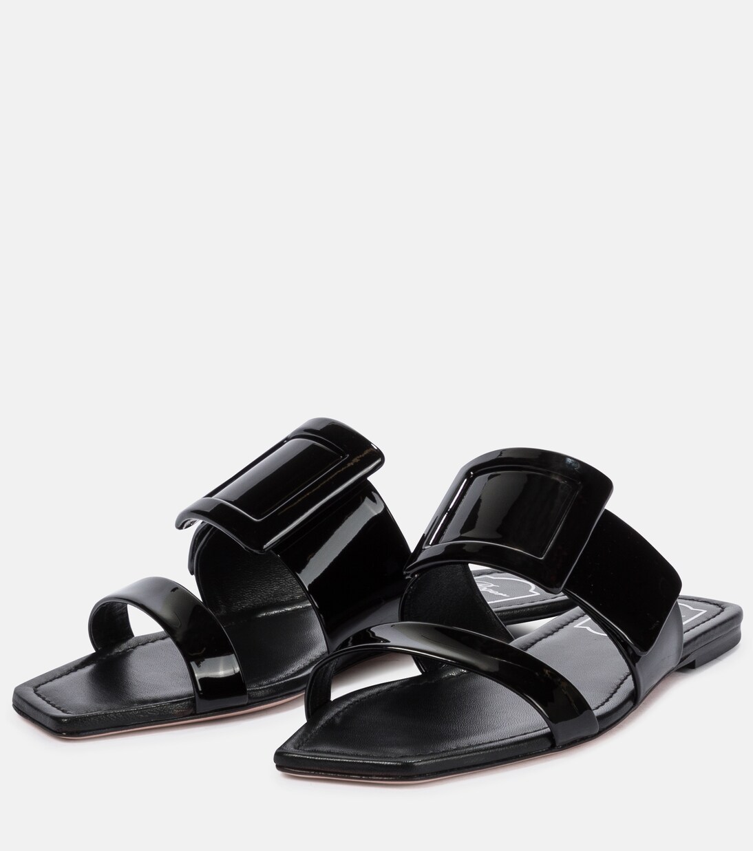 Mules en cuir verni | Roger Vivier