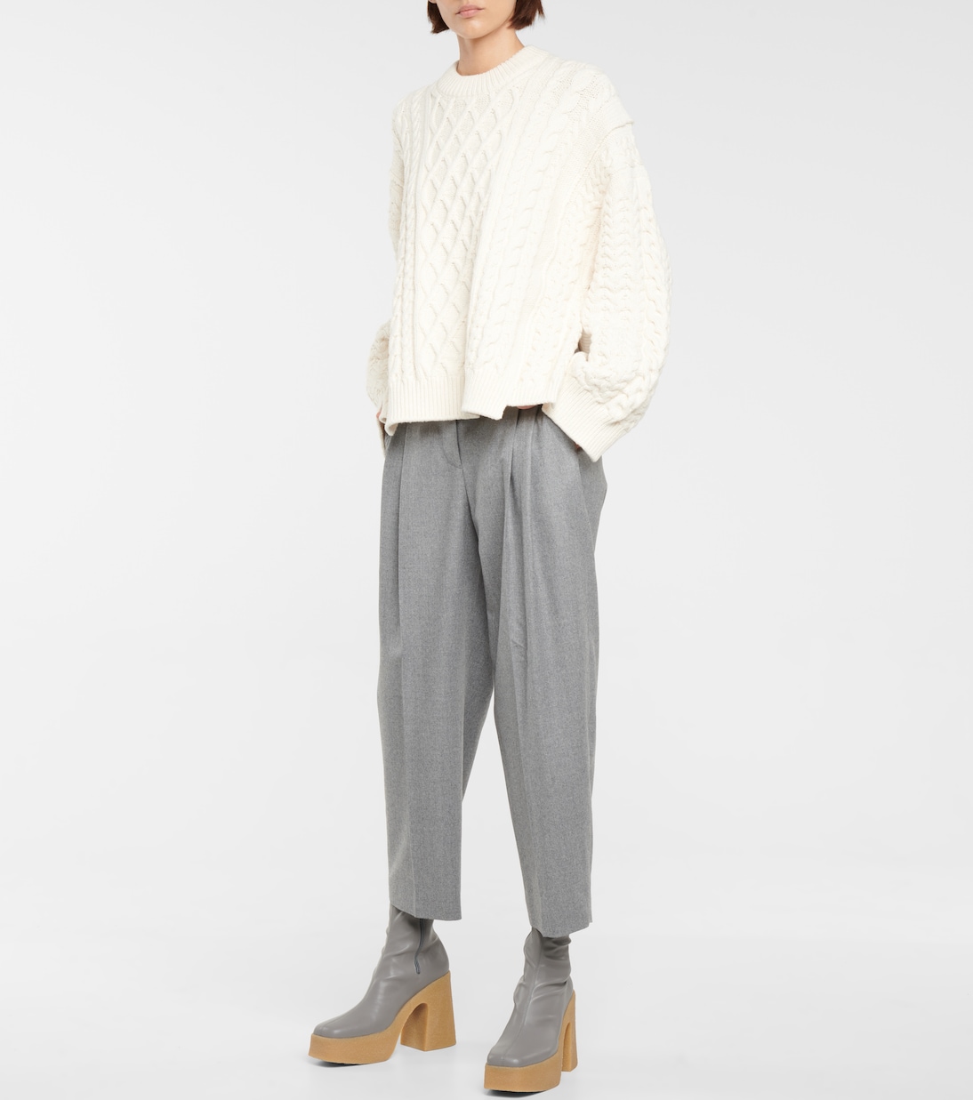 Jersey en mezcla de algodón trenzado | Stella McCartney