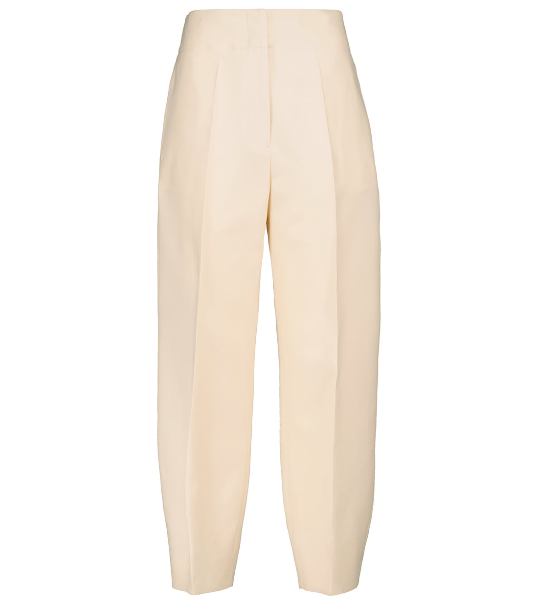 Pantalon tapered à taille haute en soie mélangée | Jil Sander
