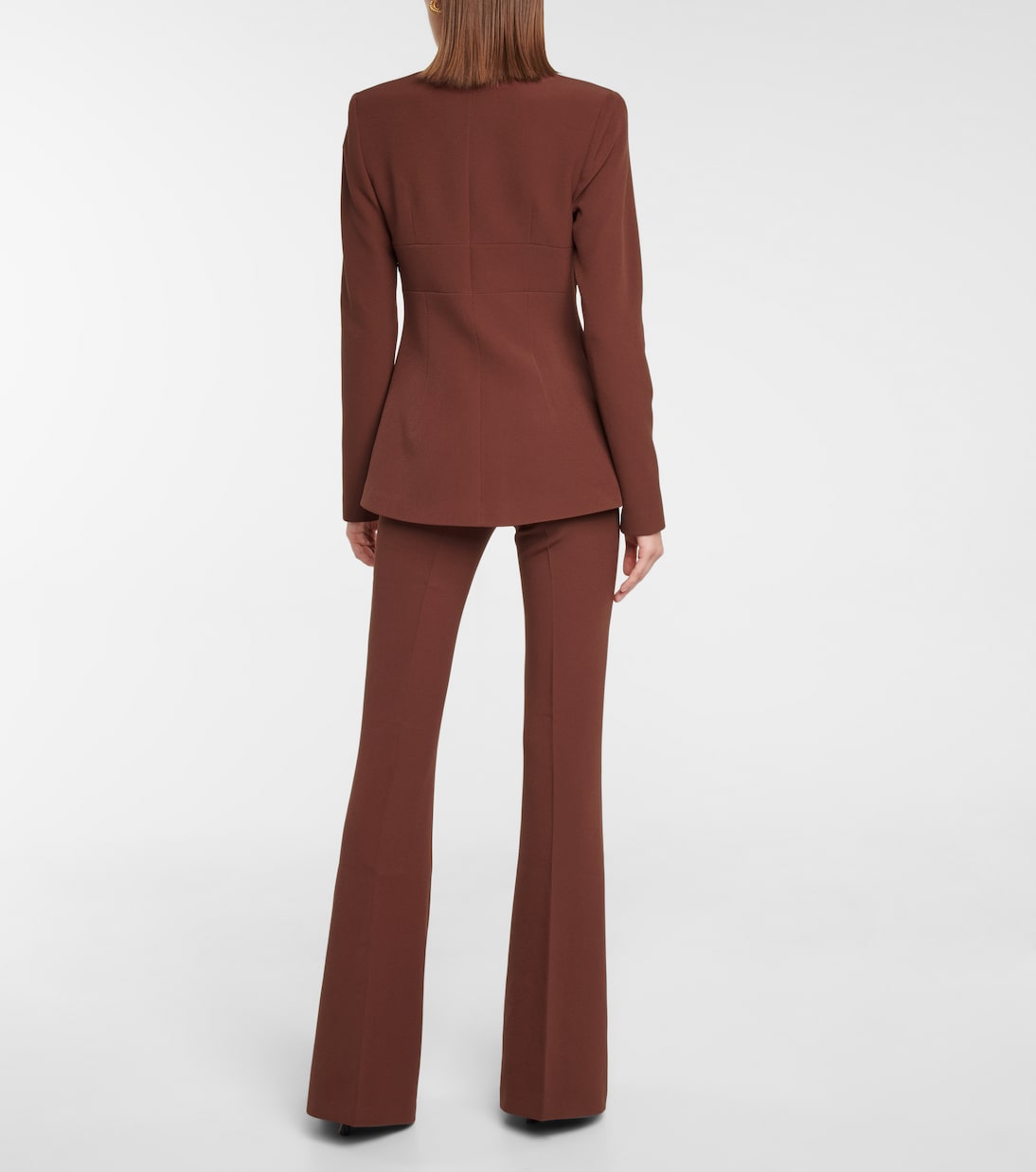 Shannon chain-detail crêpe blazer | Safiyaa