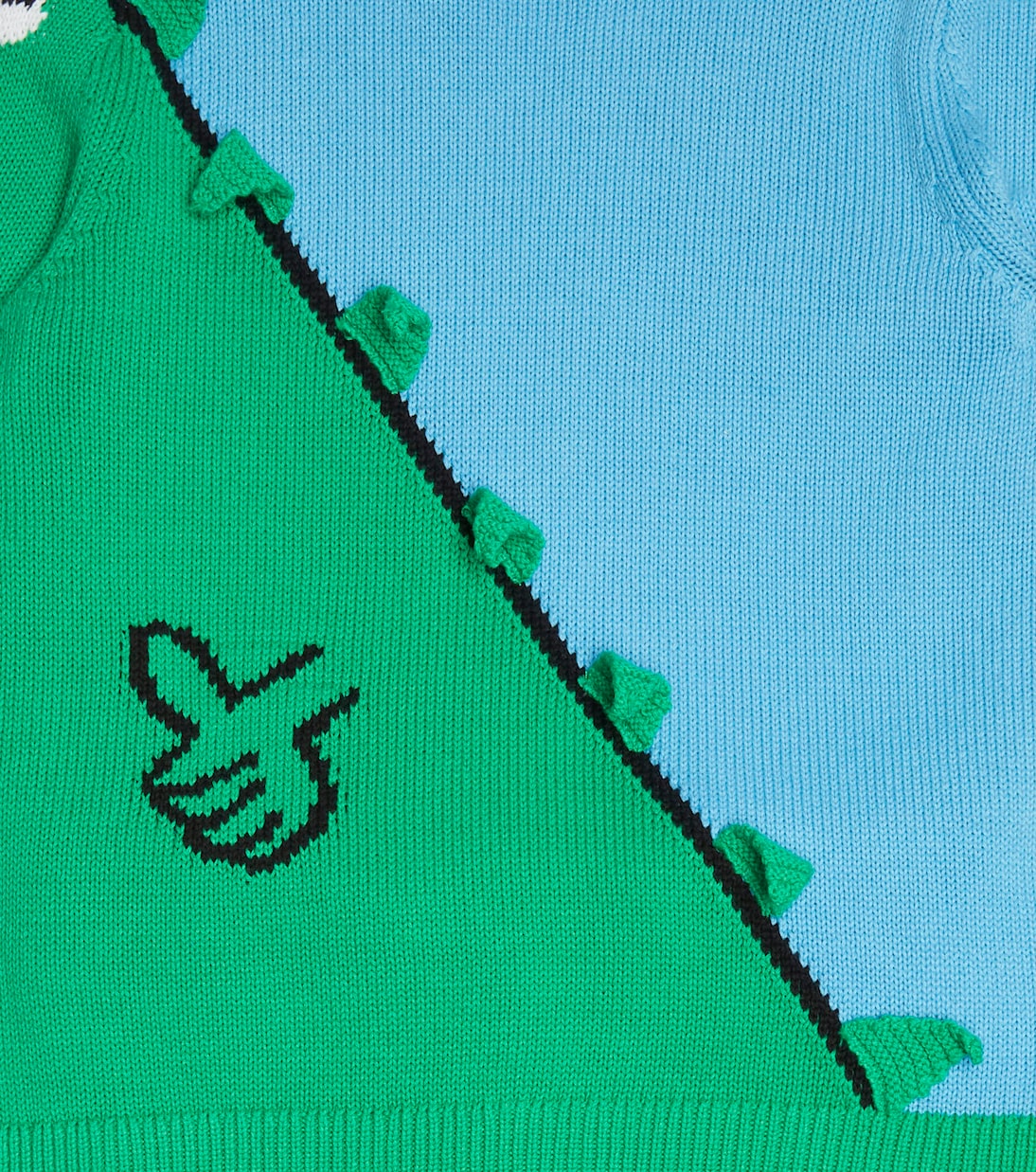 Pullover in cotone con intarsio | Stella McCartney Kids