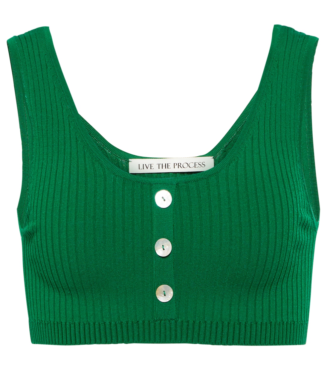 Saros ribbed-knit jersey bralette | Live The Process