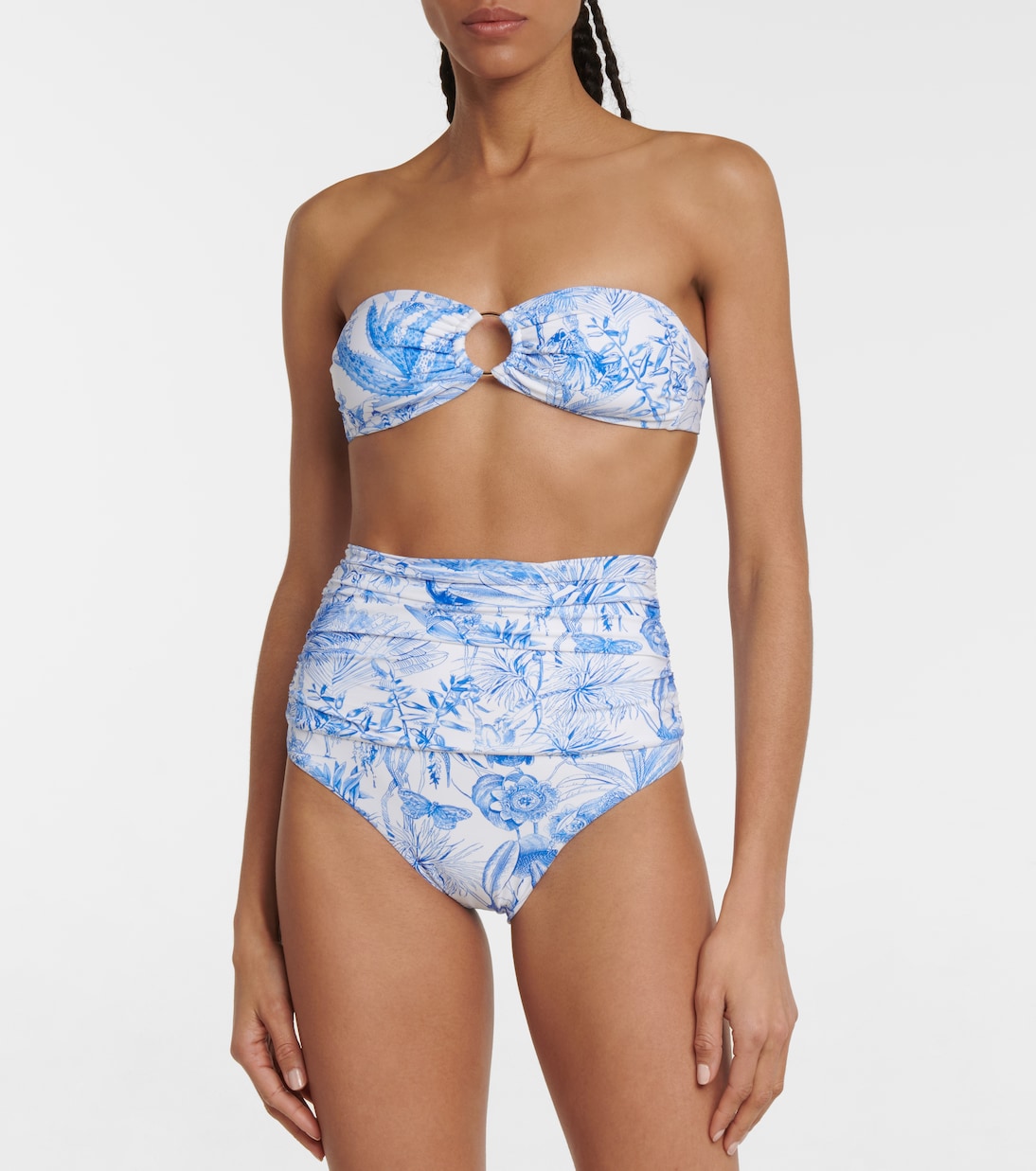 Ancona printed bandeau bikini top | Melissa Odabash