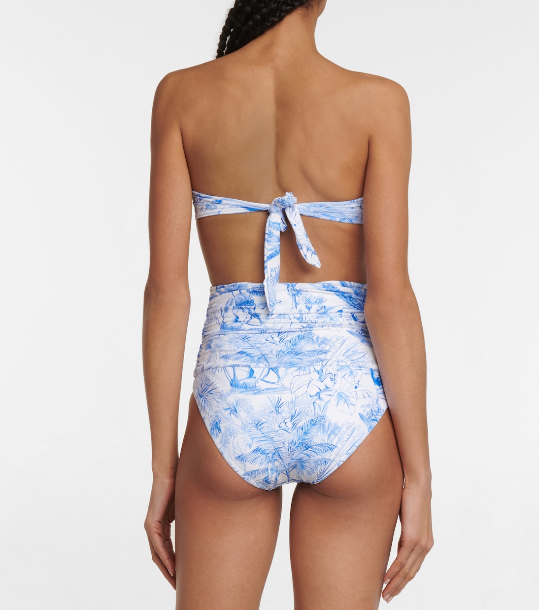Ancona printed bandeau bikini top | Melissa Odabash