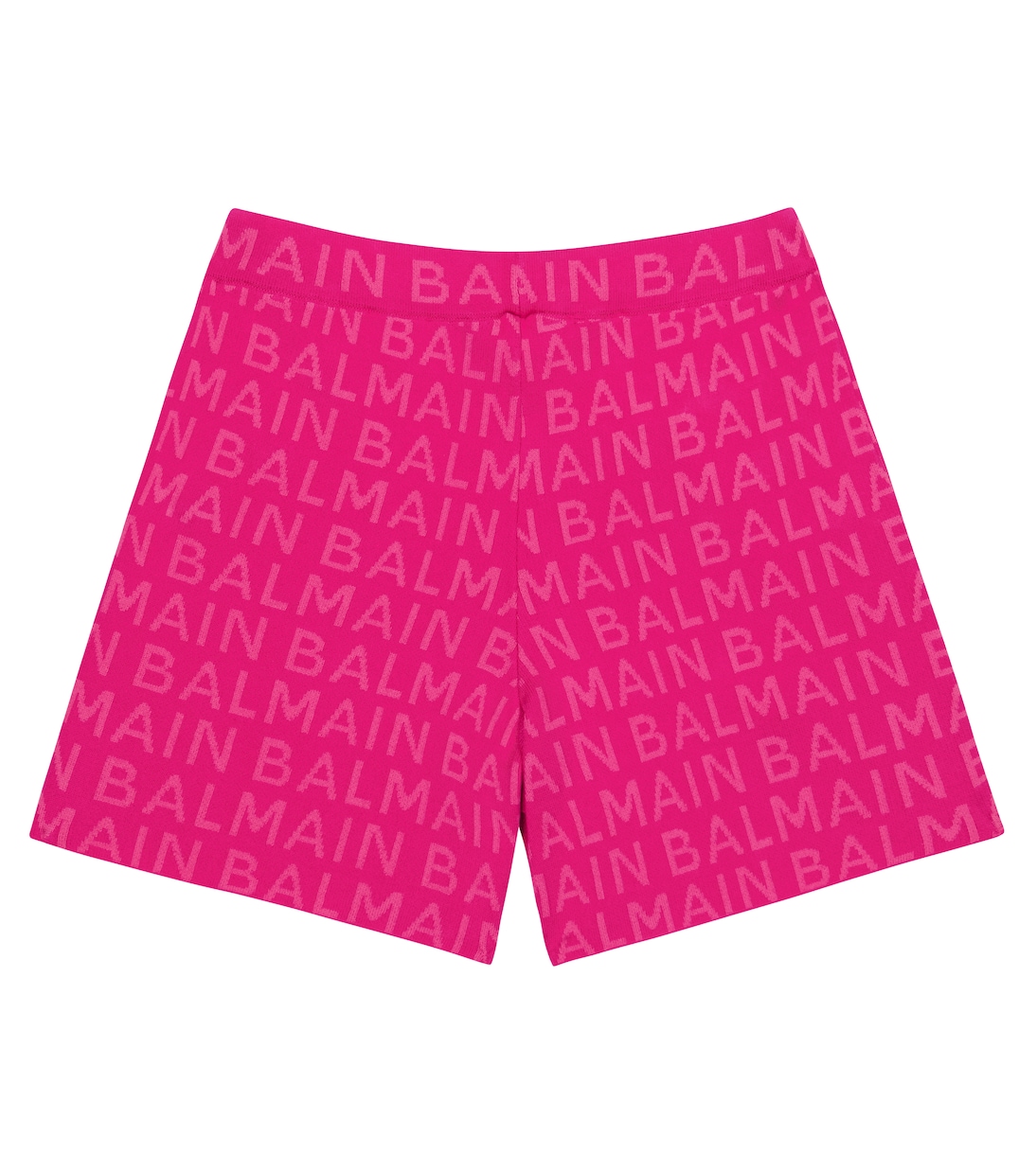 Shorts en jaquard de mezcla de algodón | Balmain Kids