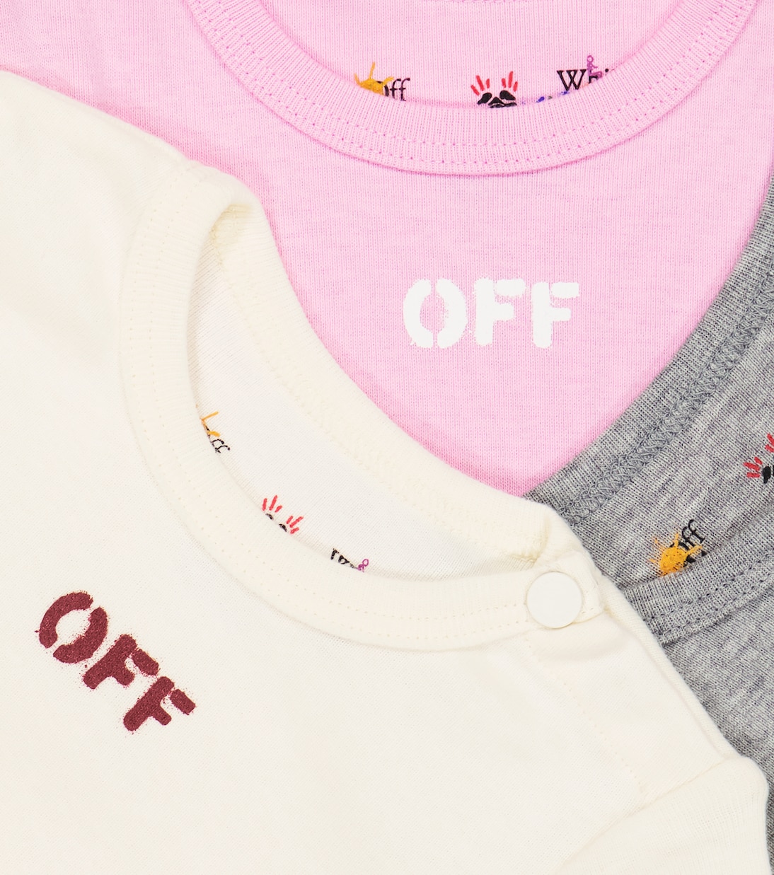 Baby - Set di 3 body in cotone | Off-White Kids