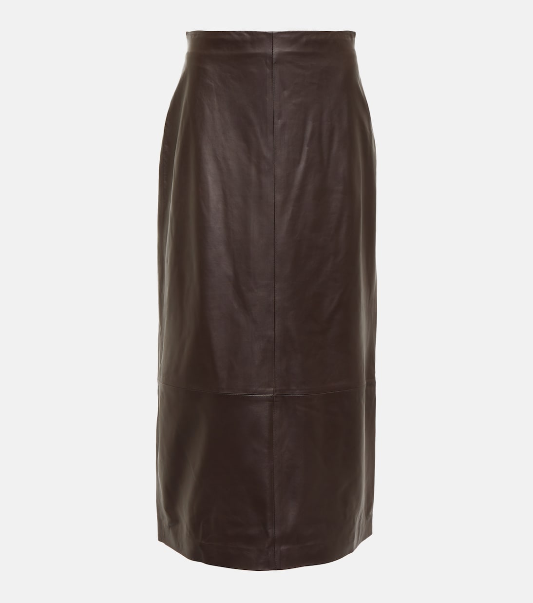 Falda midi de piel | Vince
