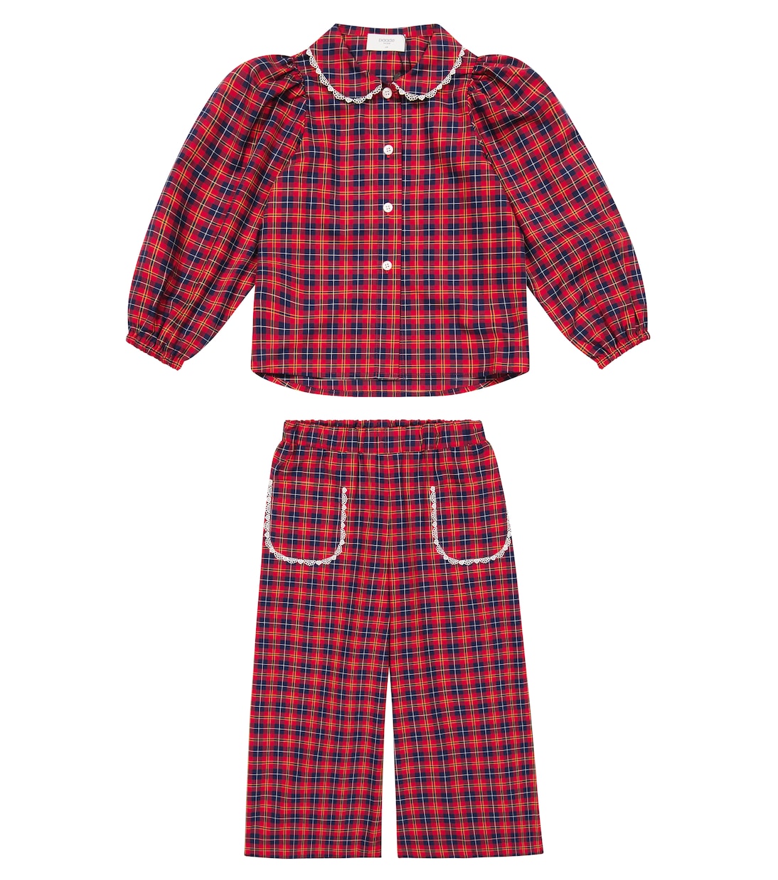 Checked cotton pajamas | Paade Mode