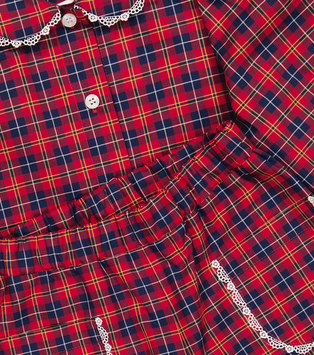 Checked cotton pajamas | Paade Mode