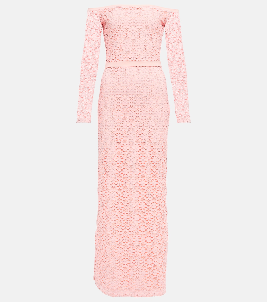 Off-Shoulder-Midikleid aus Spitze | Giambattista Valli
