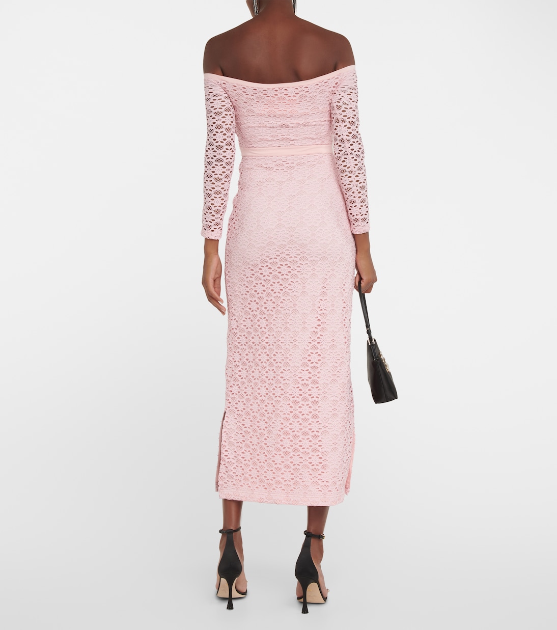 Off-Shoulder-Midikleid aus Spitze | Giambattista Valli